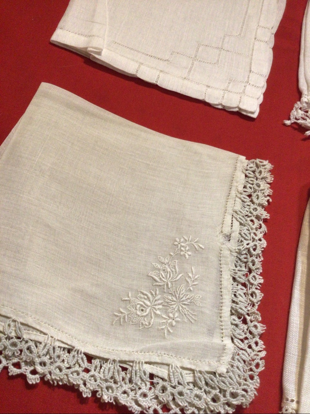 Vintage Lot 12 White Handkerchiefs Hankies Clean - Picture 8 of 8